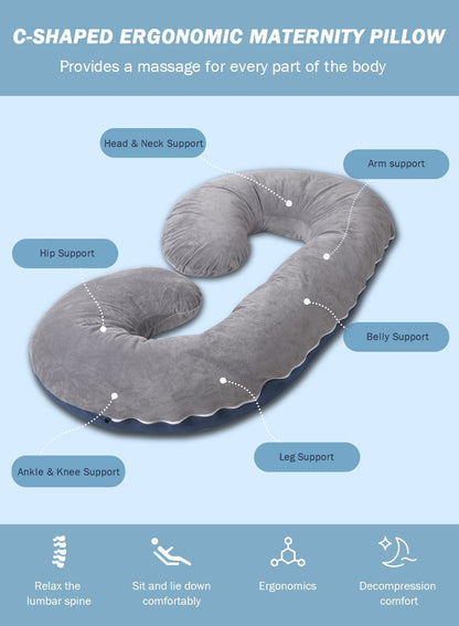 C-Shaped Body Pregnancy Pillow